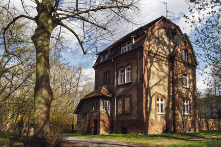 Old beautiful brick detached house. old manor.
