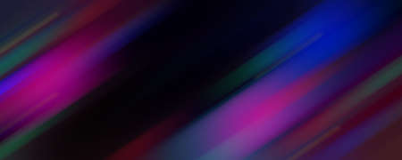 Abstract night background, blurred bokeh light. Multi colored neon lights on dark city street, reflection of neon light. night viewの写真素材