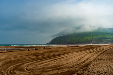 Atlantic coast before a storm.の写真素材