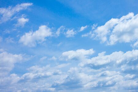 Blue Sky with Cloudの写真素材