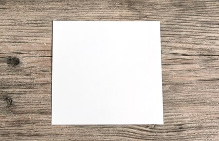 Notepad on wood background