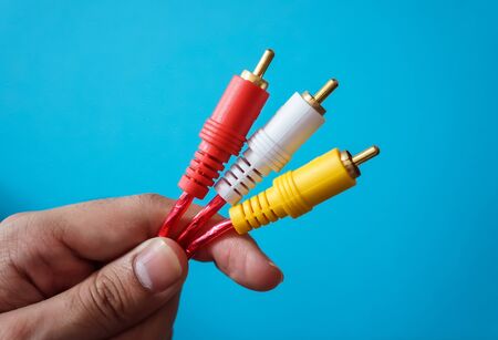 The picture of AV cable  There are red, white and yellow color cable for specific  function