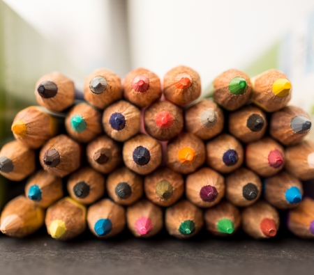 Closeup style picture of color pencil tip   Use for art, education, etc  conceptの写真素材