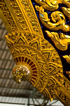 Thai arts , the work decorates the end of royal soft complexion swan yacht , at royal yacht museum ,Bangkok Thailand photo on February 12,2013のeditorial素材