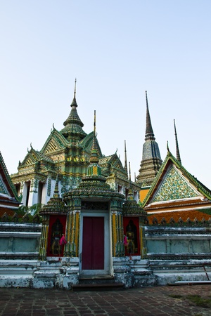 BANGKOK APRIL 18: Thai architecture and the temple at Wat Pho on April 18, 2013 in Bangkok.の写真素材