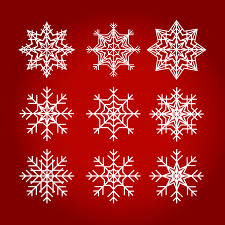 Christmas snowflakesのイラスト素材