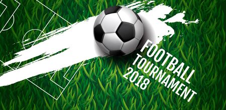 Football tournament, Soccer, cup, Design Background Template, Vector Illustration.のイラスト素材