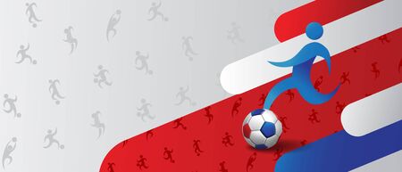 football, soccer, poster, banner template, vector illustration.のイラスト素材