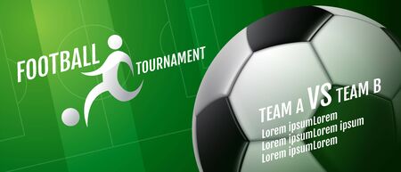 Template Sport Layout Design, Flat Design, Graphic Illustration, Football, Soccer, Vector Illustration.のイラスト素材