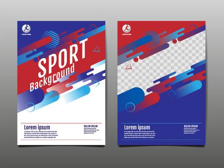 Layout template Design, Sport Background, Dynamic Poster, Banner, Vector Illustration.のイラスト素材