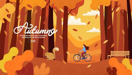 Happy Autumn ,Thanksgiving,, Banner Design Template, vector illustration, Drawing, Cartoon, Landscape crayon Painting Style.のイラスト素材