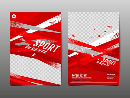 sport Layout , template Design, Abstract Background, Dynamic Poster, Brush Speed Banner, grunge ,Vector Illustration.のイラスト素材