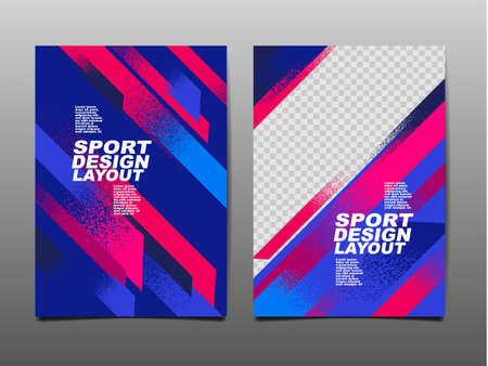Sport Design Layout ,template Design, Sport Background, Dynamic Poster, Brush Speed Banner, Vector Illustration.のイラスト素材