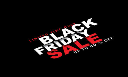 Black Friday, sale, banner design template, limited time only, abstract background, vector.