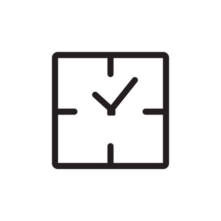 Icon clock time vector illustration.のイラスト素材