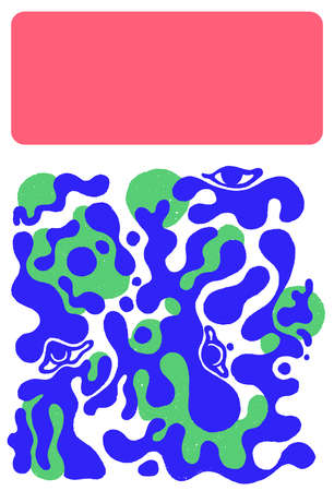 Creative vertical cover design.Social media banner template. Editable mockup for stories, post, blog, sale and promotion. Abstract modern blue pink shapes, line background for web.のイラスト素材