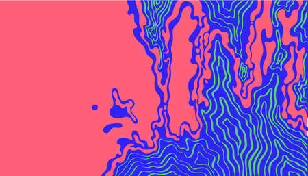 Creative vertical cover design.Social media banner template. Mockup for stories, post, blog, sale and promotion. Abstract modern pink shapes, line background for web. horizontal pink blue liquid.のイラスト素材