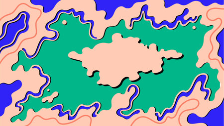 Creative vertical cover design.Social media banner template. Mockup stories, post, blog, sale and promotion. Abstract modern pink shapes, line background for web. horizontal pink blue liquid. cloudのイラスト素材