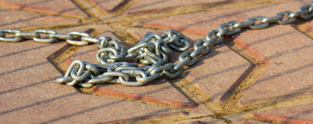 iron chain on the floor