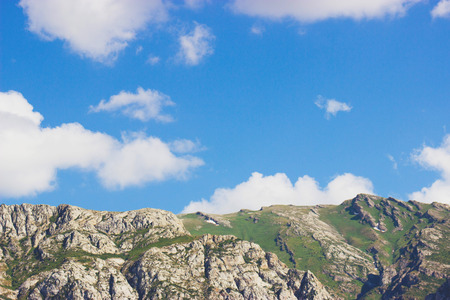 Mountains and clouds