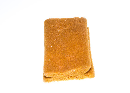 A shoe brush on a white backgroundの写真素材