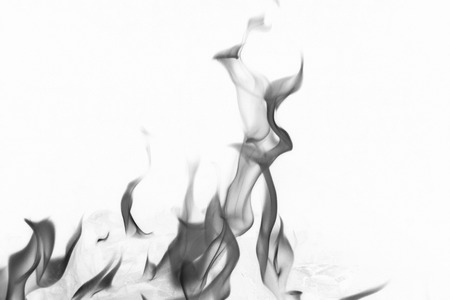black smoke on white
