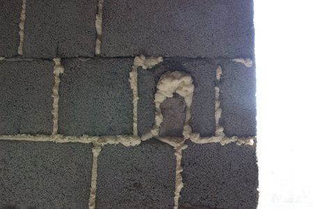 abstract brick background, cinder blockの写真素材