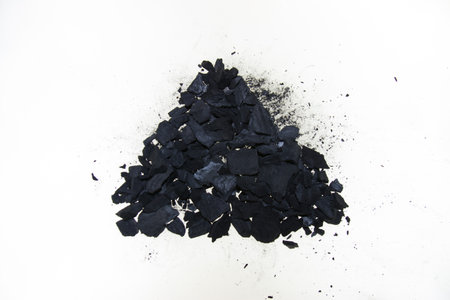 coal isolated on white background