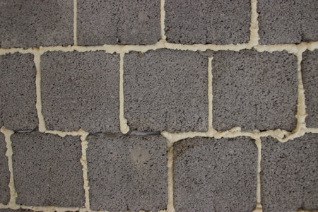 abstract brick background, cinder blockの写真素材
