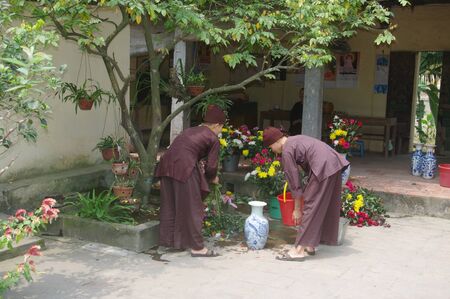 buddhist nunsのeditorial素材