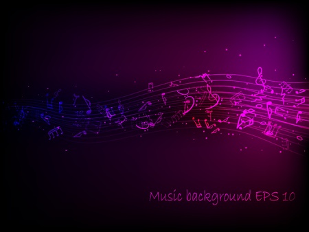 abstract music backgroundのイラスト素材