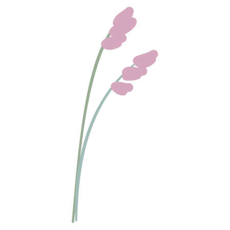 Hand Drawn Flat Doodle Leaf. Nature Green Leaf Design Element.のイラスト素材