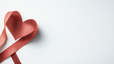 Heart Shaped Ribbon for Valentines Day Conceptの素材