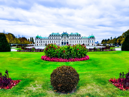 Belvedere palace in Viennaのeditorial素材