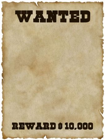 Wanted posterの写真素材