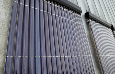 solar panels on a roof of a building