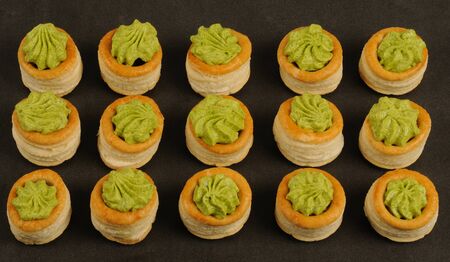 Bourgogne snails in puff pastryの写真素材