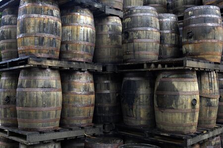 Martinique, barrels of old rumの写真素材