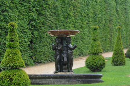 fountain in the park of Versailles palace    の写真素材