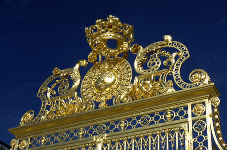 France, gate of Versailles palaceの写真素材