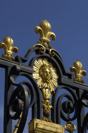 France, gate of Versailles palaceの写真素材