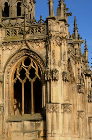 France, collegiate church of Poissyの写真素材