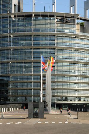 France, the European Parliament of Strasbourgのeditorial素材
