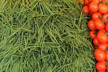 stall of vegetables on the marketの写真素材