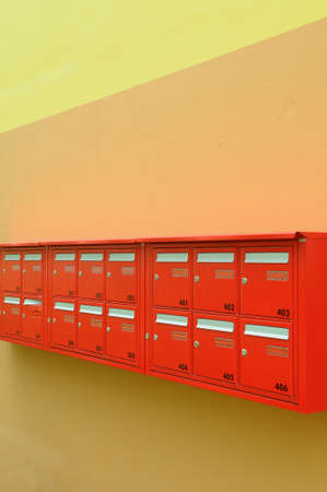 red mailboxesの写真素材