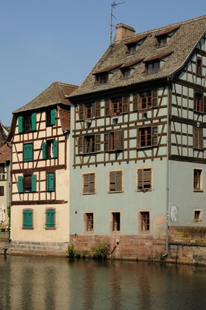 old house in the district of La Petite France in Strasbourgのeditorial素材