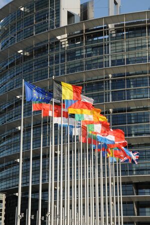 France, the European Parliament of Strasbourgのeditorial素材
