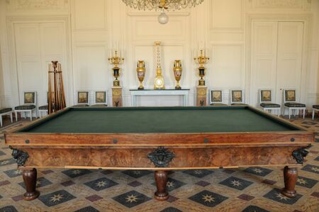 Versailles, a billiard room in Le Grand Trianonのeditorial素材