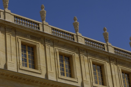 the facade of Versailles Palaceのeditorial素材