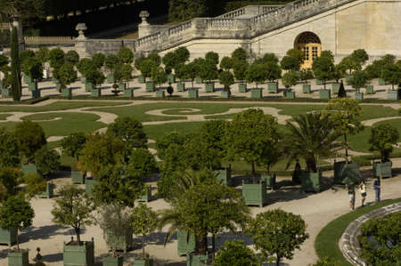 garden of the Versailles palace Orangeryのeditorial素材
